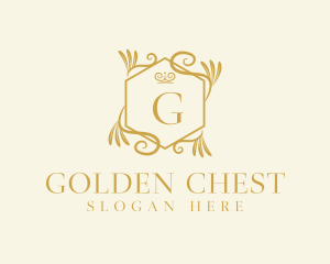 Golden Ornate Decor logo design