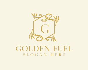 Golden Ornate Decor logo design