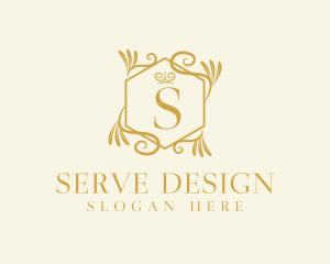 Golden Ornate Decor logo design