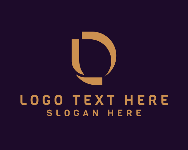 Letter Ld logo example 1