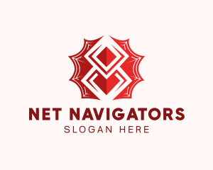 Spider Web Superhero logo