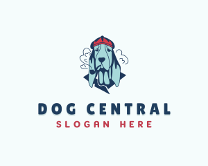 Smoking Pipe Dog logo design