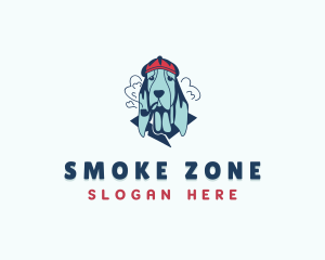 Smoking Pipe Dog logo design