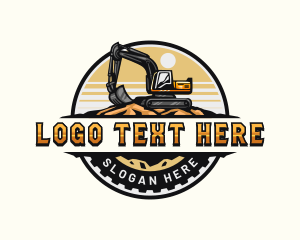 Construction Quarry  Excavator logo