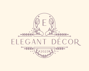 Elegant Flower Boutique logo design