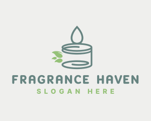 Scented Candle Leaves logo