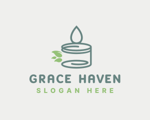Scented Candle Leaves logo