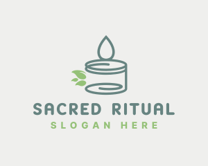 Scented Candle Leaves logo