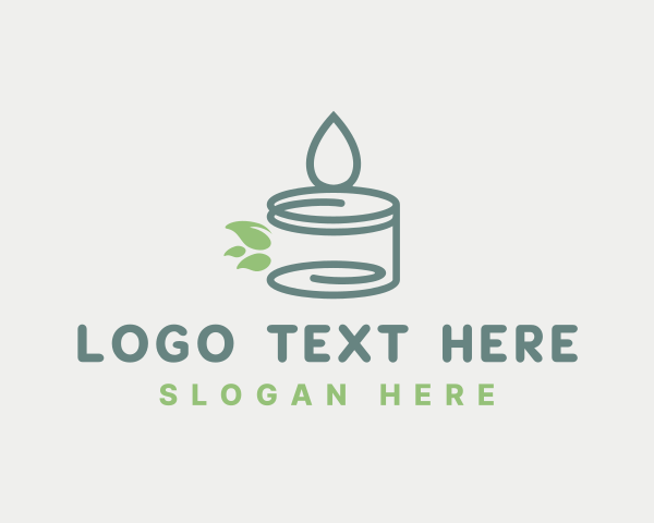 Scented Candle Leaves logo