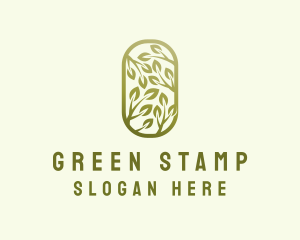 Natural Green Leaf logo design