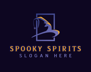 Spooky Witch Hat logo design