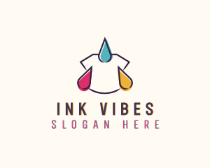 Ink Droplet Shirt Printing logo