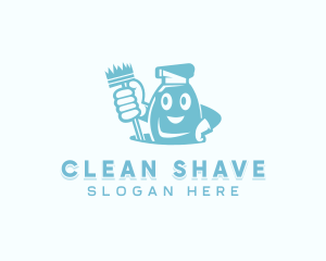 Sanitation Cleaning Disinfection logo design