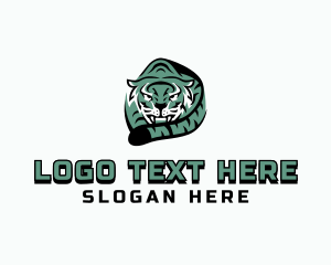 Roar - Sneaking Tiger Avatar logo design