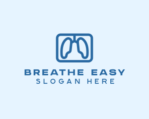 Respiratory Lung Oxygen logo design