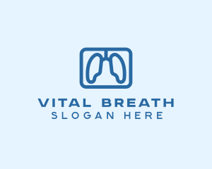 Respiratory Lung Oxygen logo design