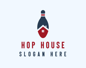 Bowling Alley House  logo design