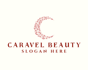 Floral Beauty Moon logo design