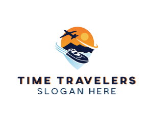 GPS Travel Yacht logo design