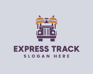 Truck Vehicle Delivery logo design