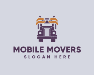 Truck Vehicle Delivery logo design