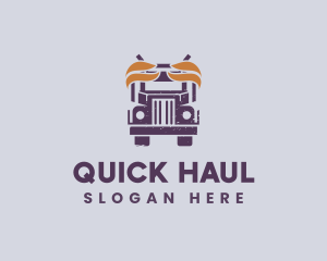 Truck Vehicle Delivery logo design