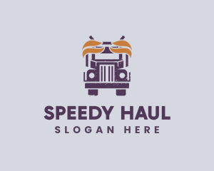 Truck Vehicle Delivery logo design