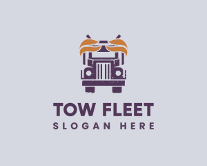 Truck Vehicle Delivery logo design