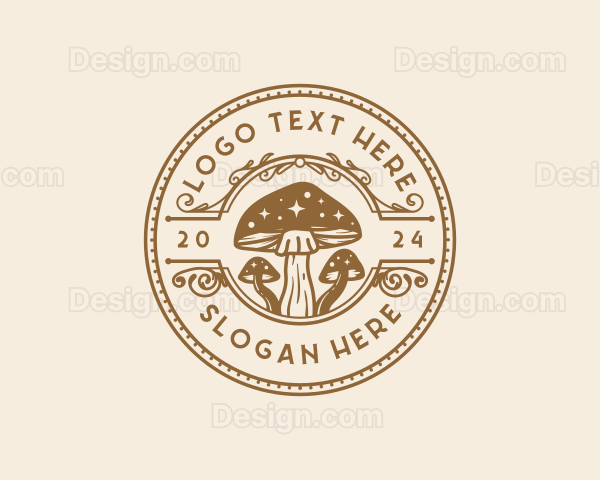 Magical Mushroom Ornamental Logo