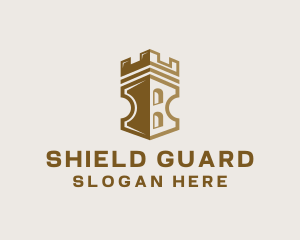 Castle Shield Defense logo design