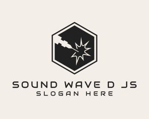 Laser Industrial Hexagon logo design