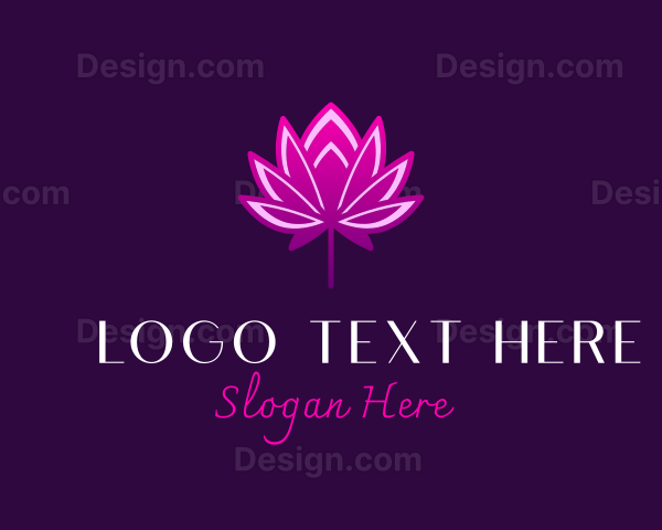 Lotus Flower Bud Logo