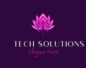 Lotus Flower Bud Logo