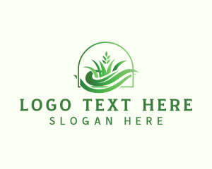 Grass Lawn Landscape logo