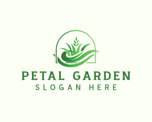 Grass Lawn Landscape logo design