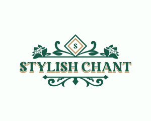 Stylish Wedding Florist logo design