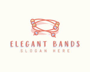 Beads Bracelet Craft logo design