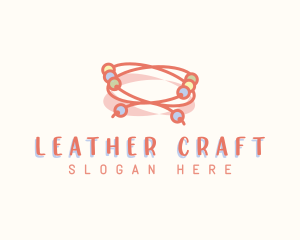 Beads Bracelet Craft logo design