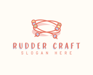 Beads Bracelet Craft logo design