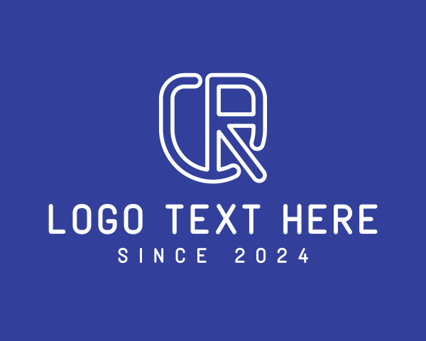 Letter Cr logo example 4