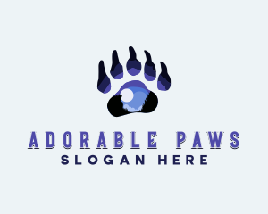  Wild Paw Print logo design