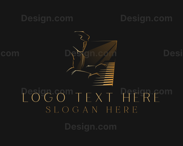 Piano Musician Instrument Logo