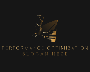 Piano Musician Instrument logo design