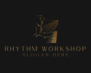 Piano Musician Instrument logo