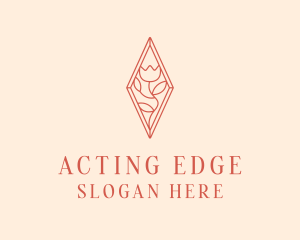 Elegant Tulip Flower logo design