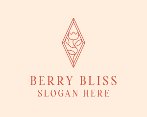 Elegant Tulip Flower logo design