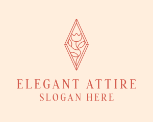 Elegant Tulip Flower logo design