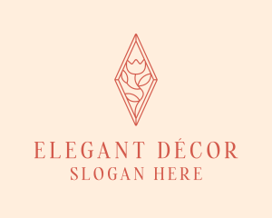 Elegant Tulip Flower logo design