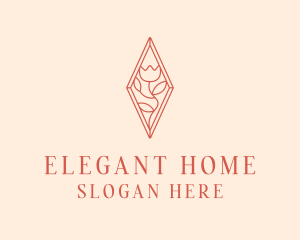 Elegant Tulip Flower logo design