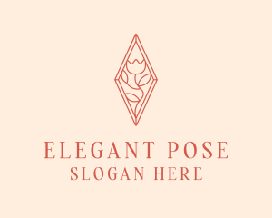 Elegant Tulip Flower logo design